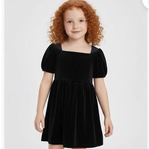 GAP Black Velvet Toddler Dress